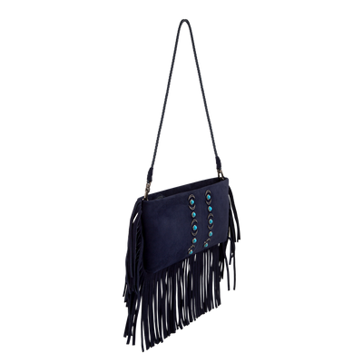 HERA - FLECOS DE ANTE AZUL MARINO