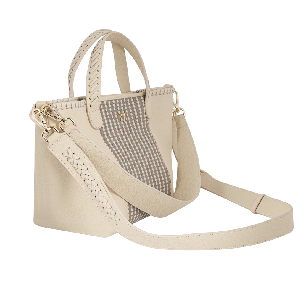 Sostén Micro Hemithea trenzado - Vainilla