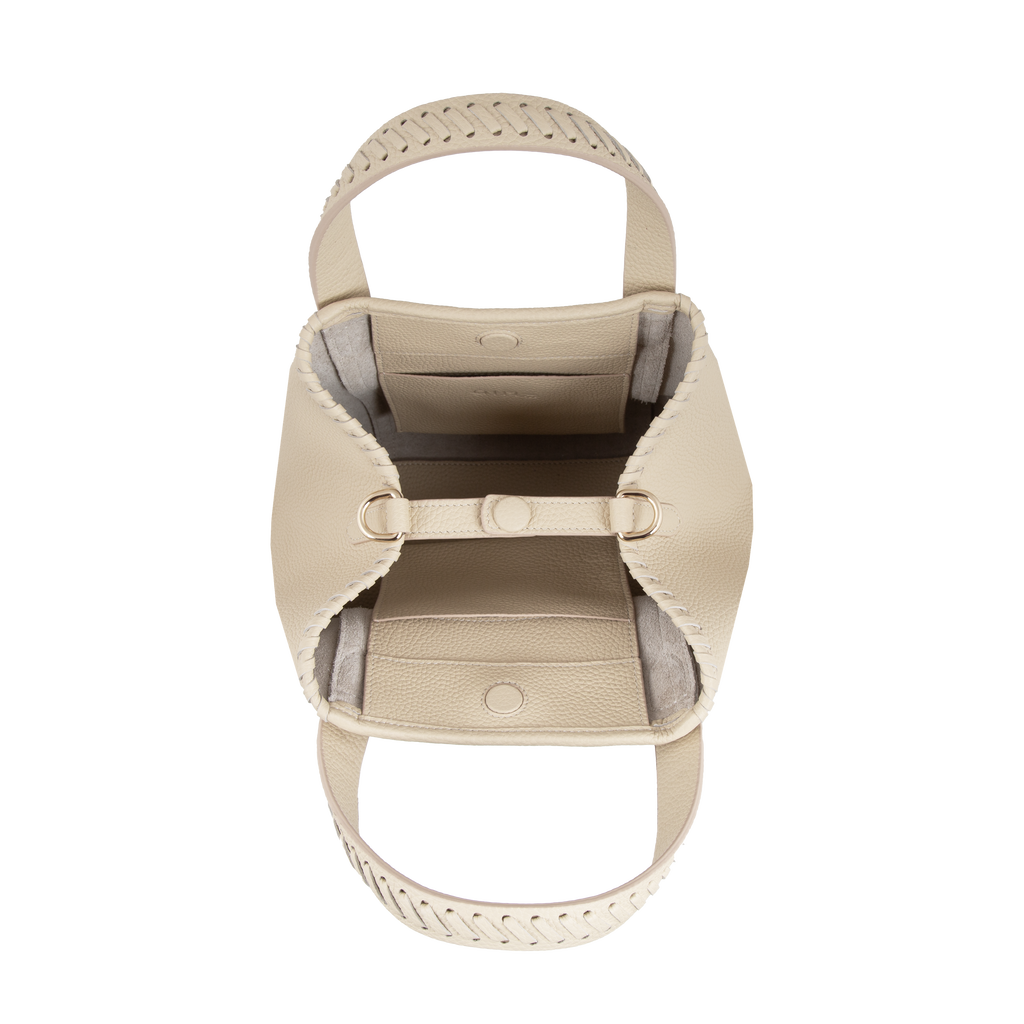 Sostén Micro Hemithea trenzado - Vainilla