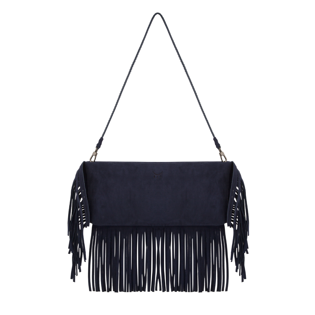 HERA - FLECOS DE ANTE AZUL MARINO