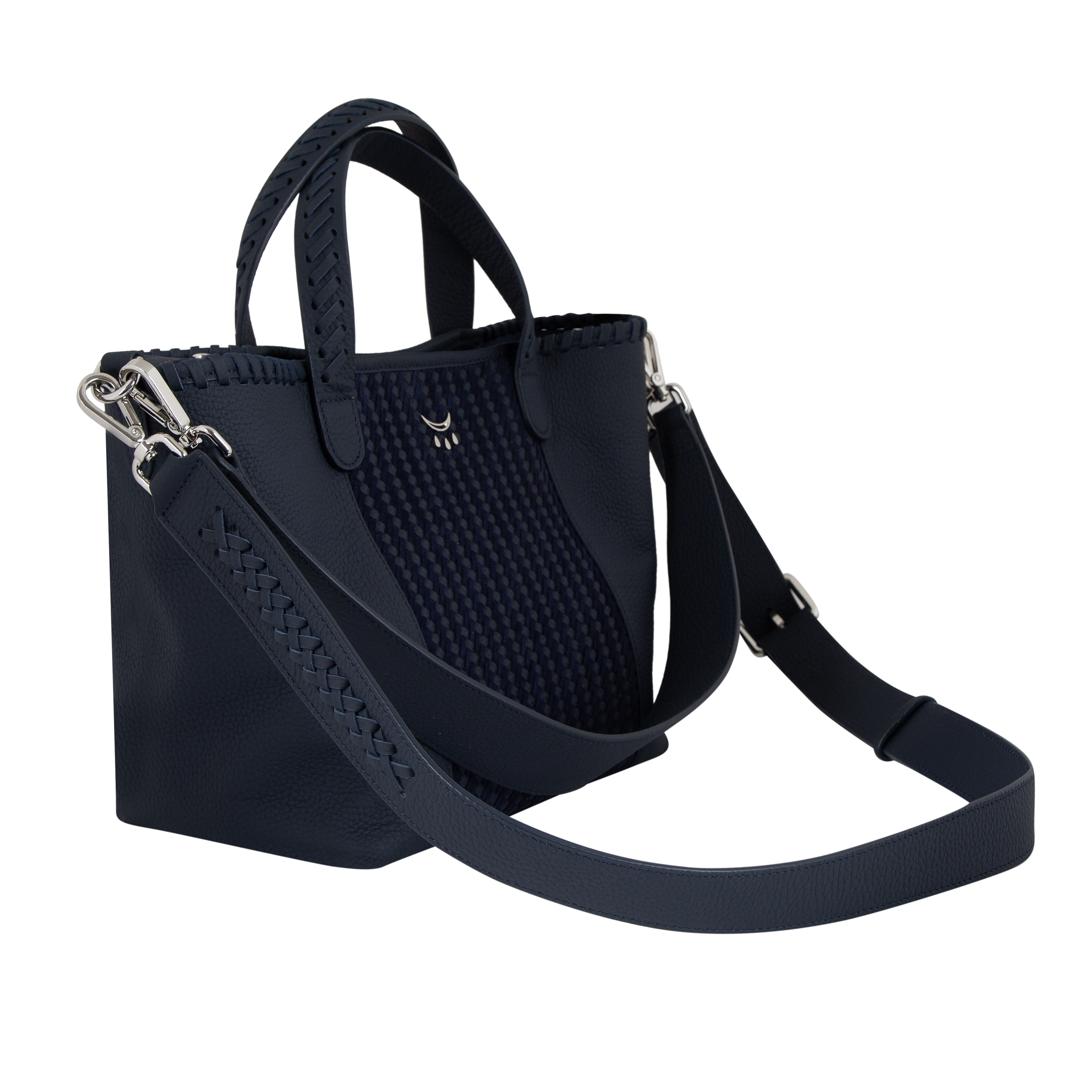 Micro Hemithea trenzado - Azul marino