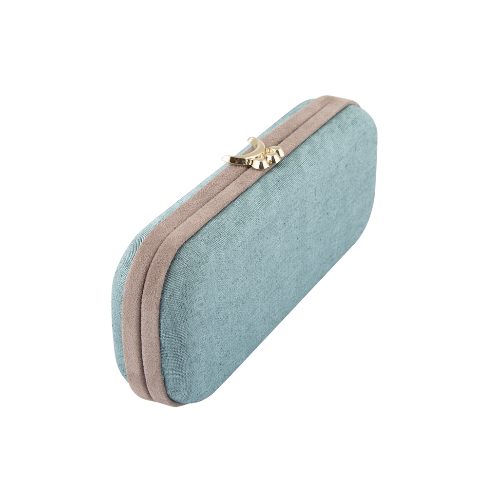 CLEA Minaudiere Clutch - Azure