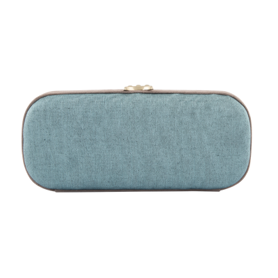 CLEA Minaudiere Clutch - Azure