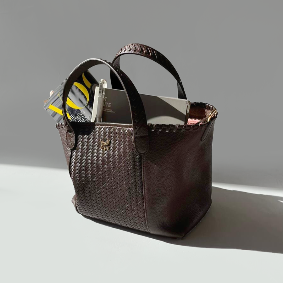 Sujetador Micro Hemithea Trenzado - Marrón Amargo