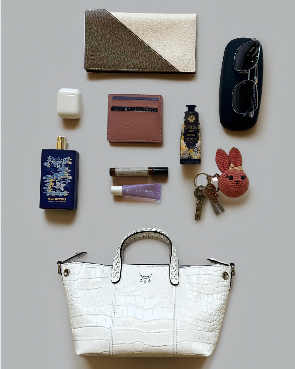 Mini Hemithea - White Croco