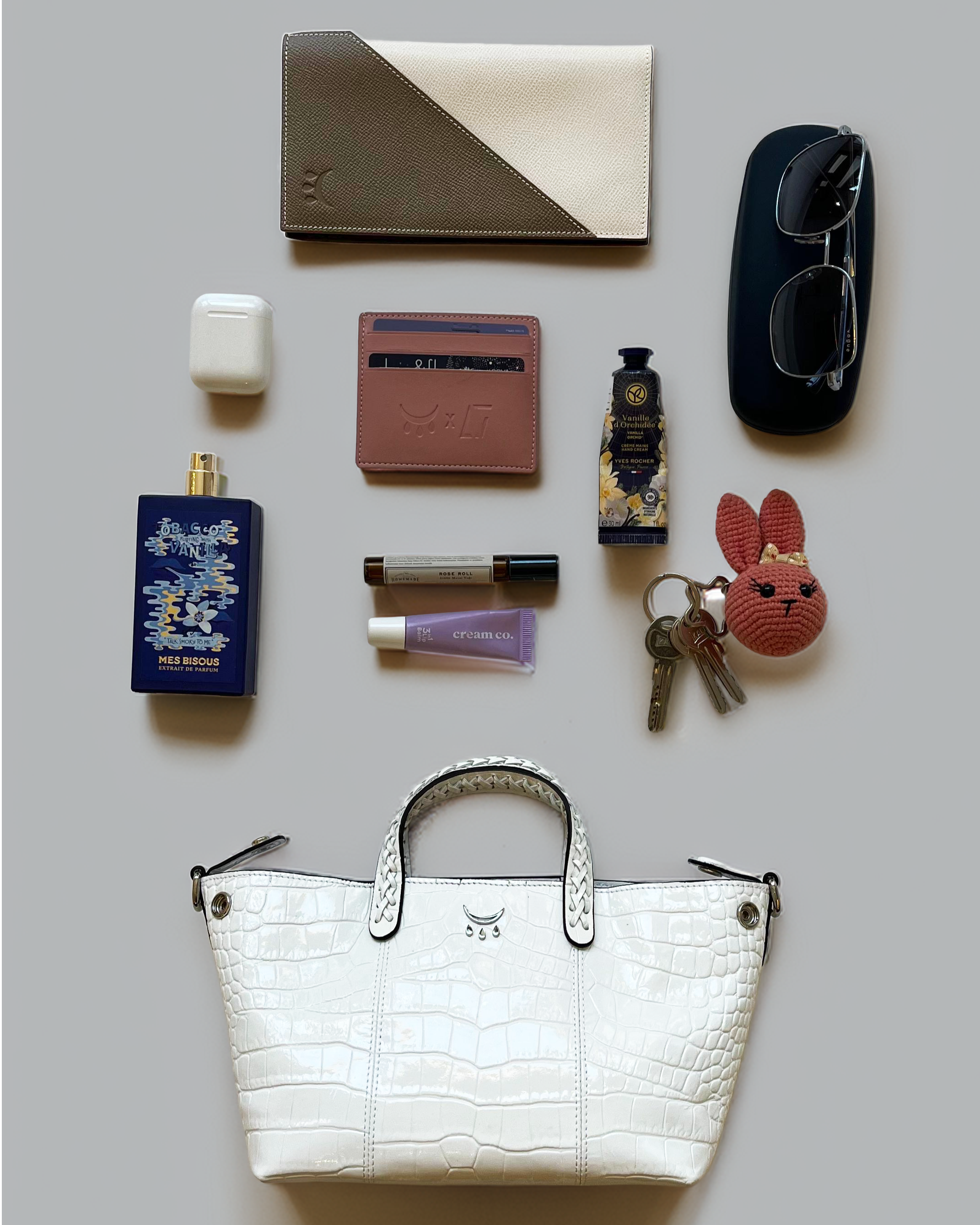 Mini Hemithea - White Croco